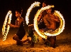 Traditional fire dancing provides great entertainment at night