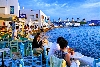 Mykonos waterfront restaurants and bars