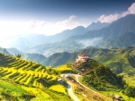 Green rice terraces of Muong Hoa Valley