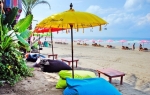 Relax on the soft sands of Seminyak Beach