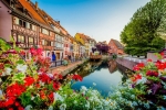 Charming half-timbered houses in Caudebec